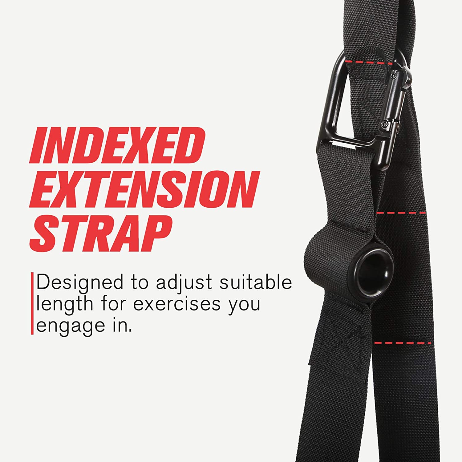 indexed extension strap