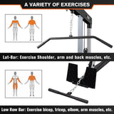 RitFit Cable Lat Pulldown Machine Low Row Machine CM-400 versatile exercises
