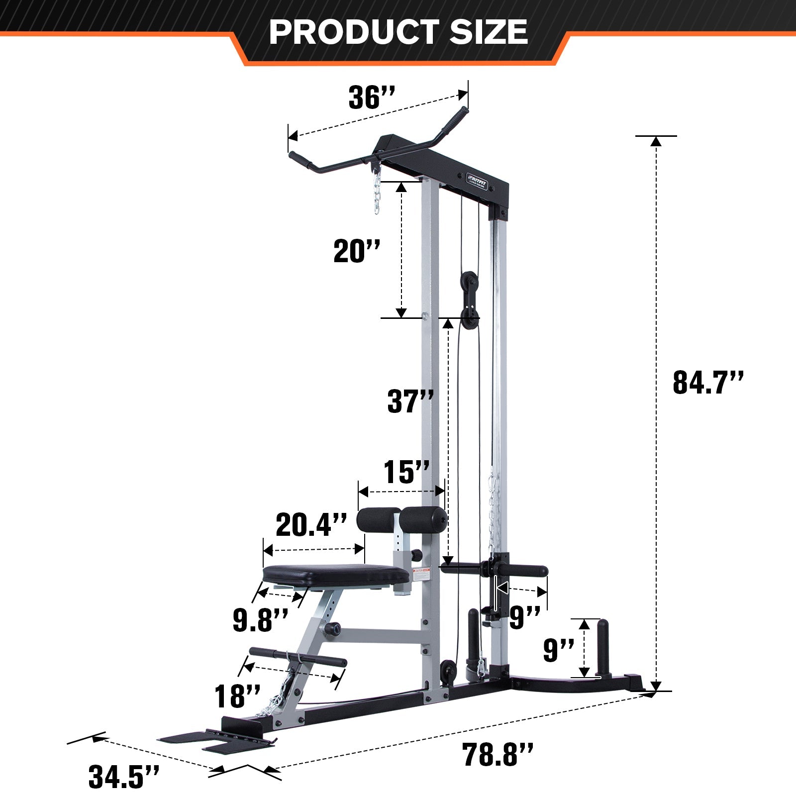Small lat on sale pulldown machine