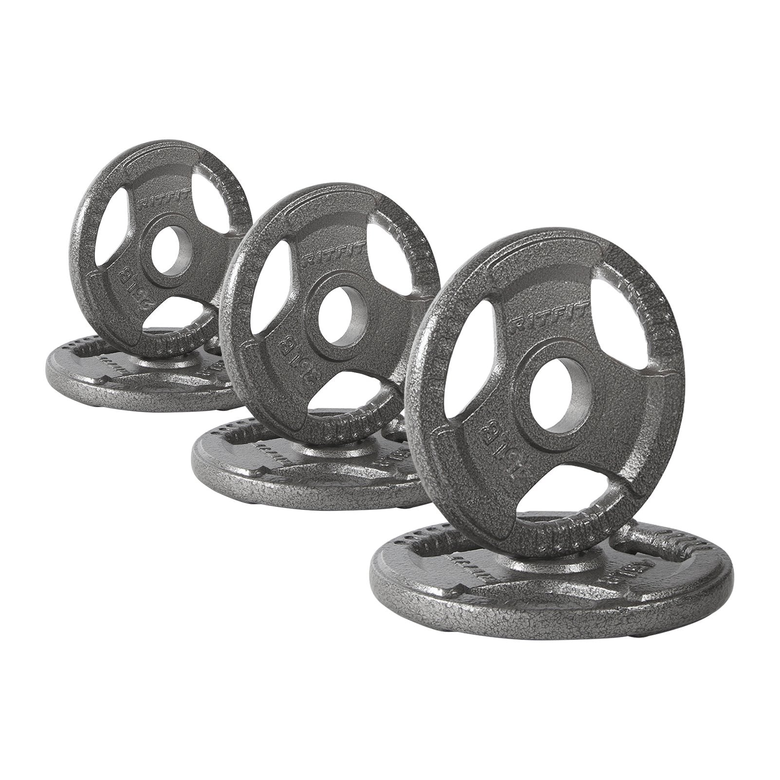 RitFit 2.5LB-55LB Cast Iron Weight Plates Set 2-Inch Olympic Grip Plates for Sale  210LB Set