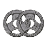 Cast Iron Weight Plates Set 2-Inch Olympic Grip Plates