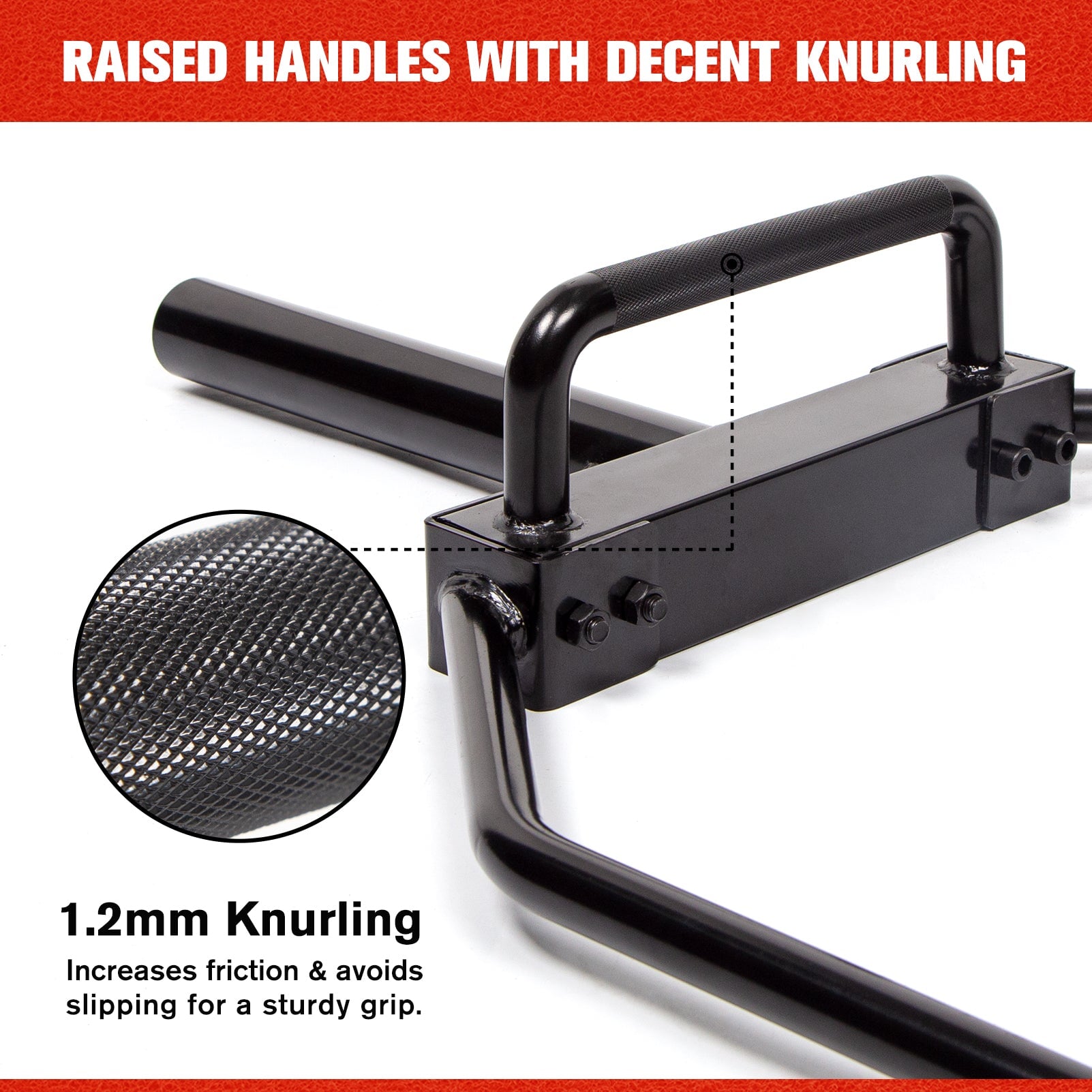 RitFit Detachable Black E-Coat Olympic Trap Bar Hexagon Deadlift Bar Bars&Plates RitFit 