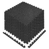 RitFit EVA Foam & Rubber Mixed Flooring Mats Interlocking Tiles Thick 0.5'' Accessories RitFit 48 SQFT/12 PCS 