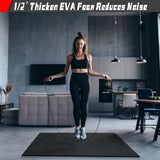 RitFit EVA Foam+Rubber Odorless Thick 0.5'' Flooring Gym Exercise Mats Interlocking Tiles Accessories RitFit 