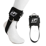 black ankle strap