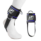 blue ankle strap