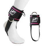 pink ankle strap