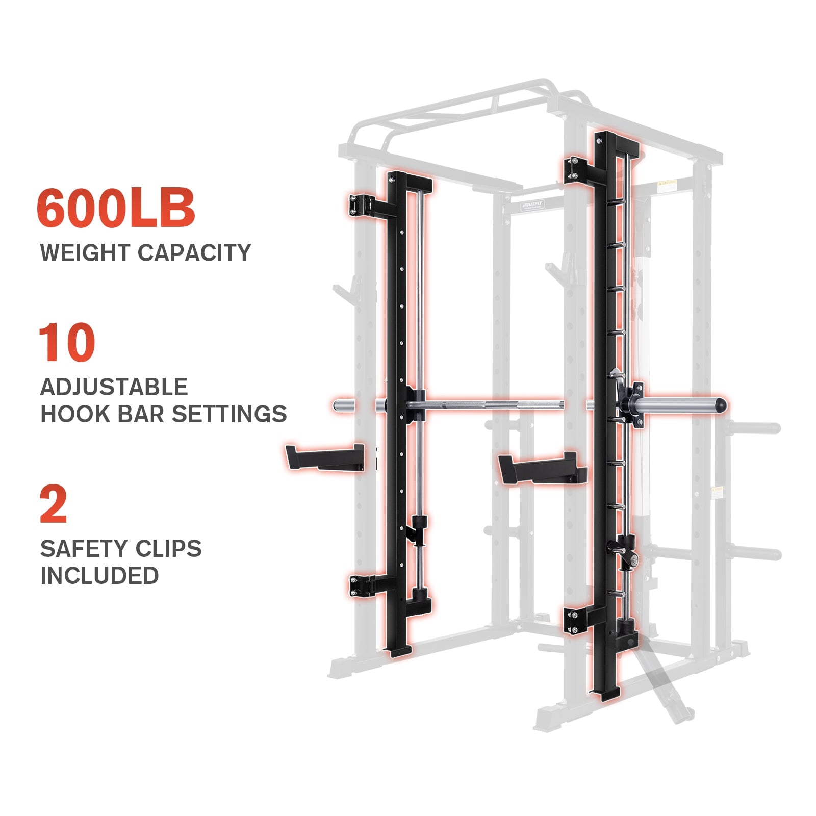 RitFit PAT02 Smith Machine Attachment (SA-600) For PPC01/PPC02 Attachments RitFit 