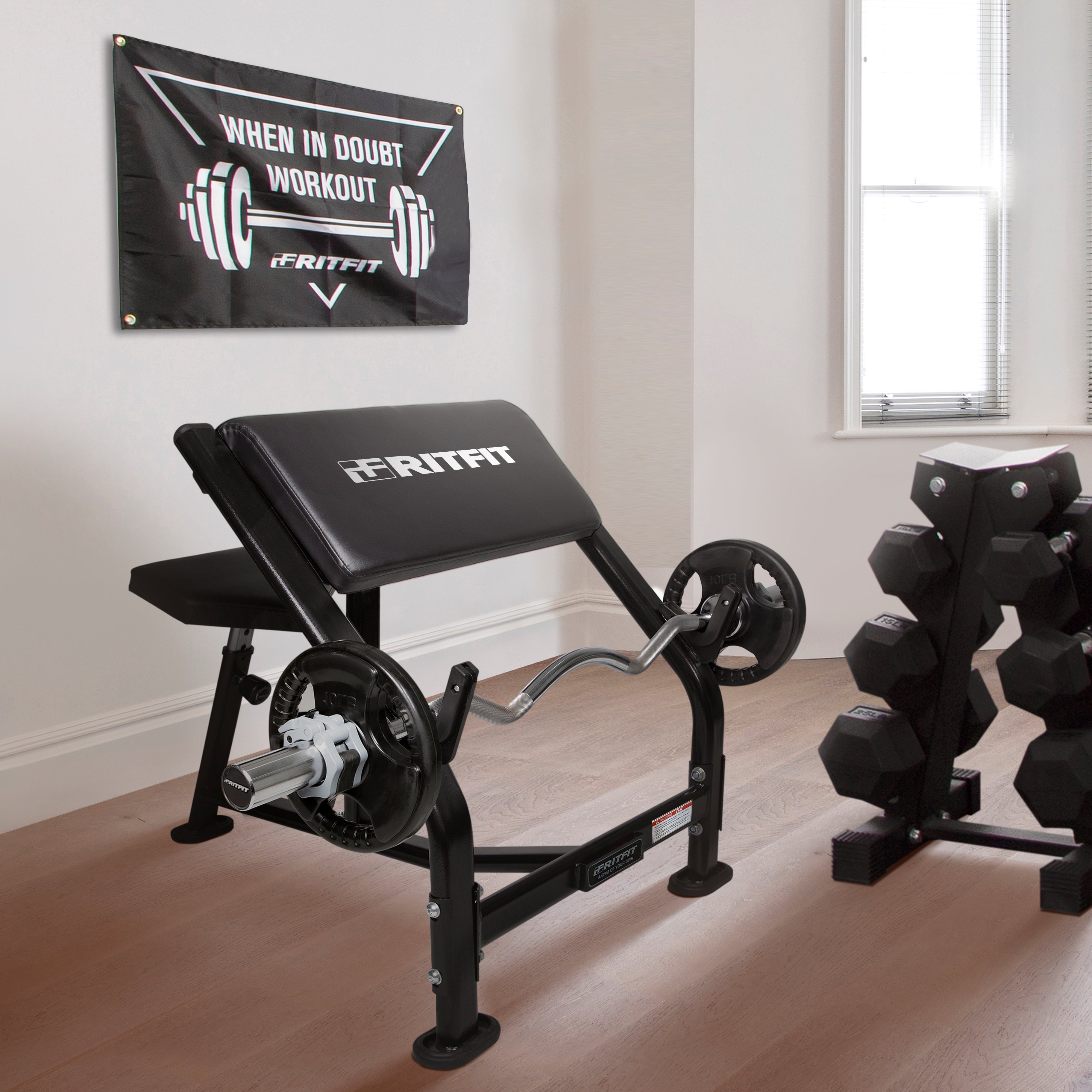 RitFit PCB-300 Preacher Curl Bench Weight Bench RitFit 