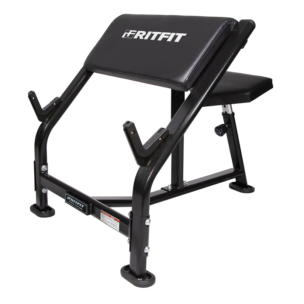 RitFit PCB-300 Preacher Curl Bench with EZ Curl Bar Weight Set Weight Bench RitFit Bench 2.0 