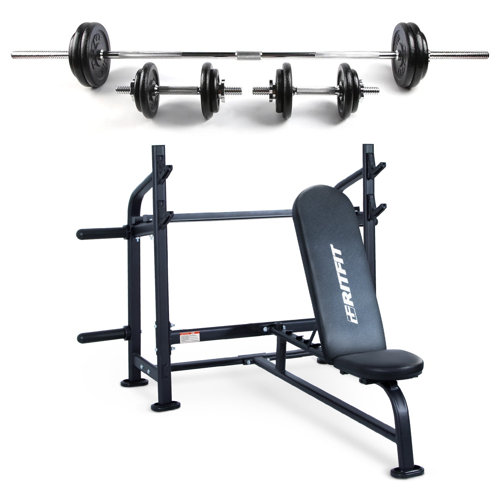 RitFit POB01 Olympic Weight Bench Weight Bench RitFit Bench+80LB 