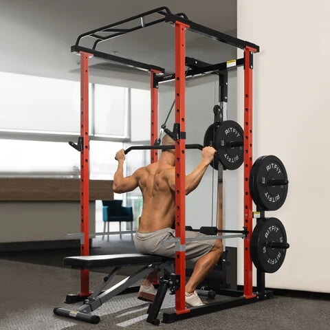 RitFit PPC02 Power Cage with Lat Pulldown 5 Colors (PC-410 Max) Gym Package RitFit 