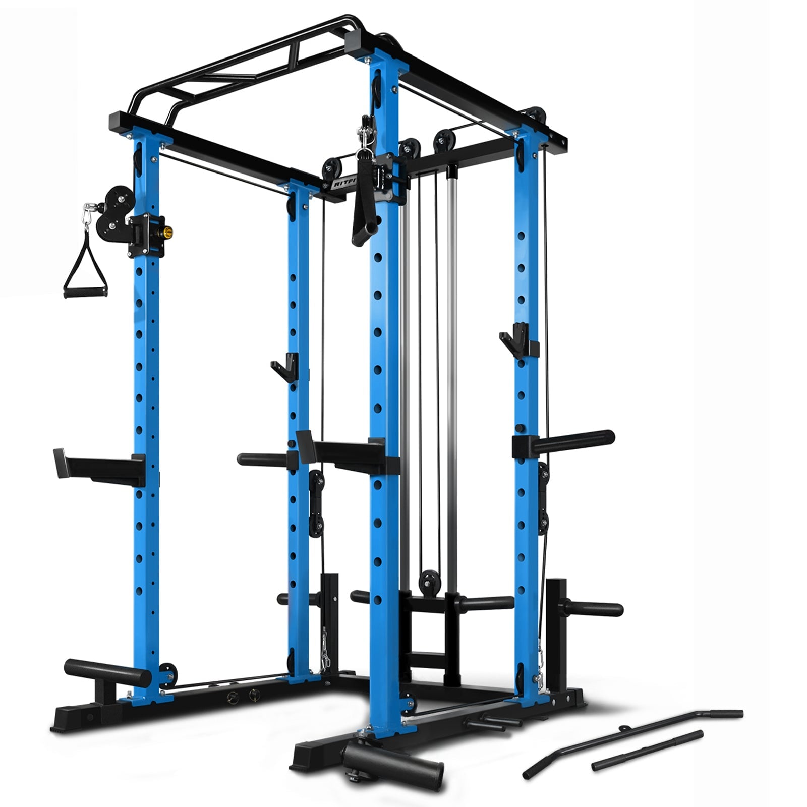 RitFit PPC03 Power Cage with Cable Crossover (PC-410CC) Exercise & Fitness RitFit Blue 
