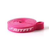 RitFit Pull Up Assist Band Set Premium Resistance Bands Rose Pink (25-65lbs)