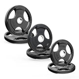 RitFit Rubber Coated Grip Plates, 2'' Olympic Weight Plates Bars&Plates RitFit 100LB SET 