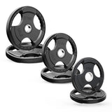 RitFit Rubber Coated Grip Plates, 2'' Olympic Weight Plates Bars&Plates RitFit 150LB SET 