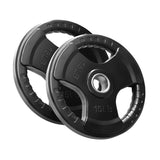 RitFit Rubber Coated Grip Plates, 2'' Olympic Weight Plates Bars&Plates RitFit 15LB (Pair) 