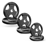 RitFit Rubber Coated Grip Plates, 2'' Olympic Weight Plates Bars&Plates RitFit 210LB SET 