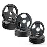 RitFit Rubber Coated Grip Plates, 2'' Olympic Weight Plates Bars&Plates RitFit 300LB SET 