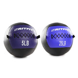 RitFit Soft Leather Medicine Wall Ball, Single and Bundle Offers Weight RitFit 5, 25LBS SET 
