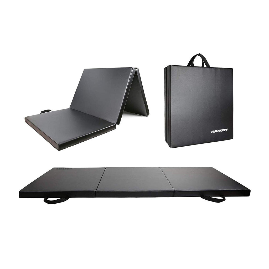 RitFit TriFold Folding Exercise Mat Home Workout Mat