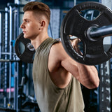 Rubber Coated Barbell Plates Bars&Plates RitFit 