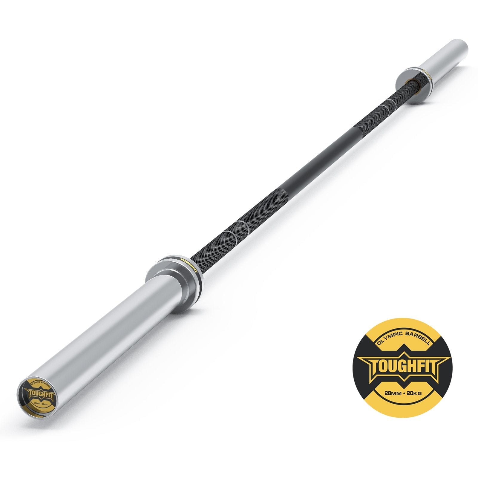 ToughFit 7ft Olympic Barbell 500/1200 lbs Capacity Bars&Plates ToughFit 500 lbs 