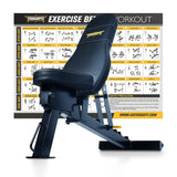 ToughFit 1000LB Capacity Adjustable Weight Bench TWB-1000
