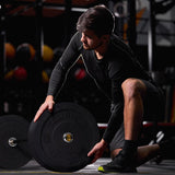 ToughFit Black Olympic Weight Plates Bumper Plates Set RitFit 