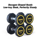 ToughFit Decagon Shape Dumbbells PEV Material 15-50LBS