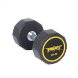 ToughFit Decagon Shape Dumbbells PEV Material 40lbs (Single)