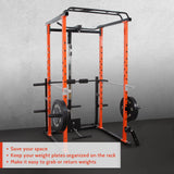 Weight Plate Holder, RitFit Power Cage Attachments Accessories RitFit 